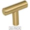 Elements 30-Pack of the 1-9/16" Overall Length Satin Bronze Naples Cabinet "T" Knob 40SBZ-30 - alternate 1